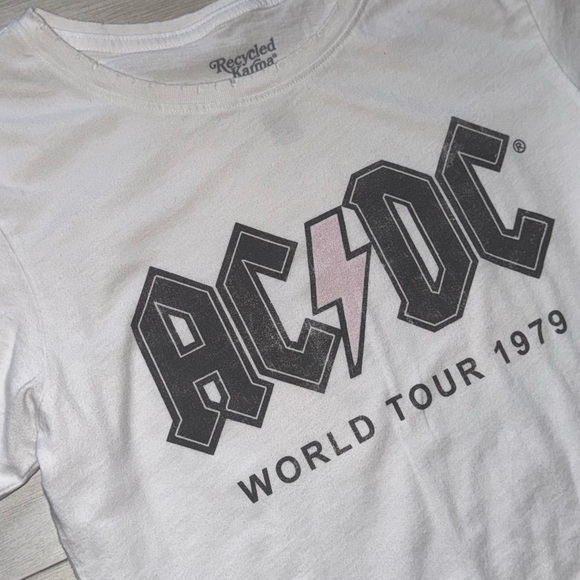 Recycled karma AC/DC Highway To Hell Bolt Tee size small - Picture 6 of 8